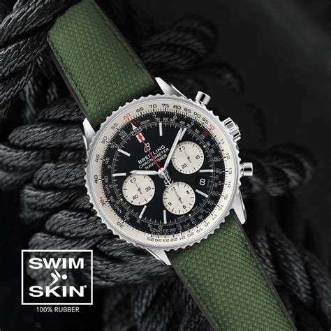 breitling straps rubber